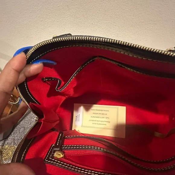 Dooney & Bourke Black and Gray Satchels with Tan Accents. Brand new 2 for 1 deal - Picture 5 of 8